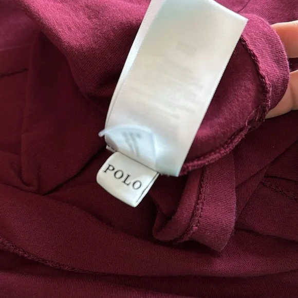 RALPH LAUREN POLO “Polo Bear” long sleeve T-shirt. Wine red. Size XXL. VGUC/EUC - Picture 6 of 8